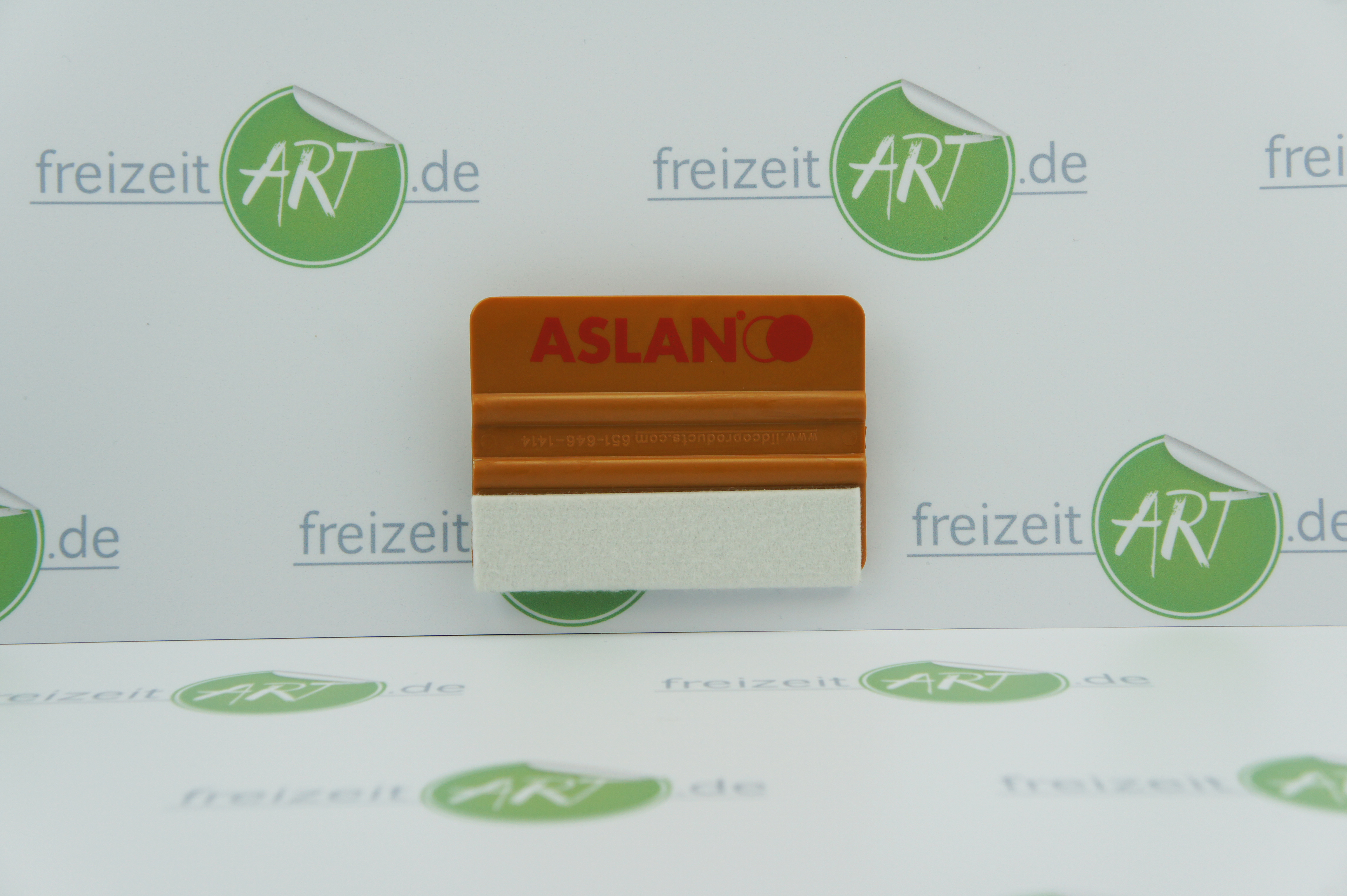 GoldSqueegee Felt - ASLAN KRF 2, Kunststoffrakel mit Filzkante in gold
